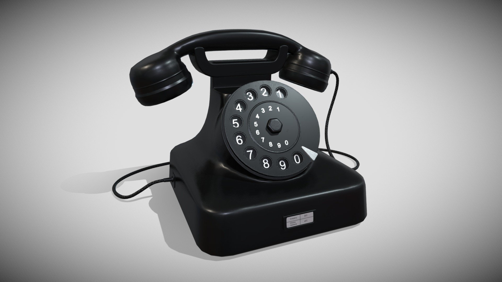 Retro Telephone - 3D model by The 3D Witch (@3dwitchstore) [8bbb962 ...