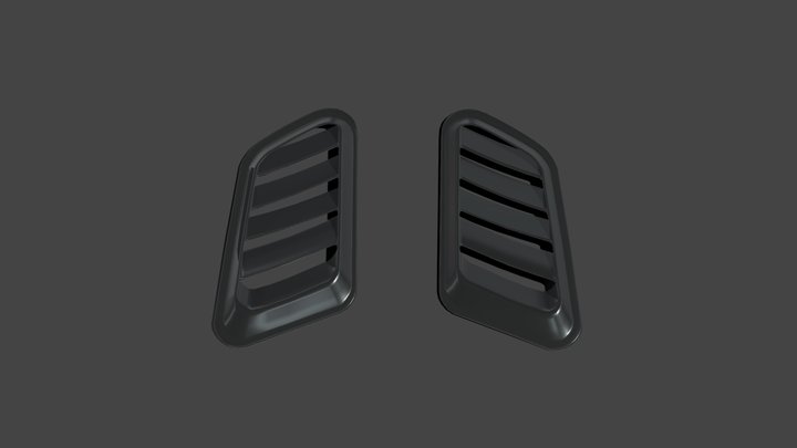 Fake hood vent 3D Model
