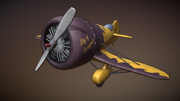 Flying Circus  - Gee Bee Z 3D Model
