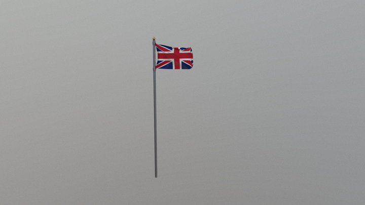Animated British flag Free ( Read Description ) – Modello 3D gratuito STL
