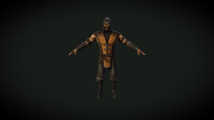 Mortal Kombat X Scorpion 3D Model