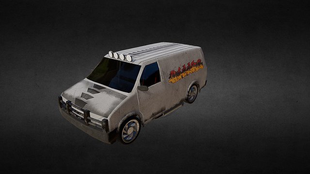 Racing Van 3D Model