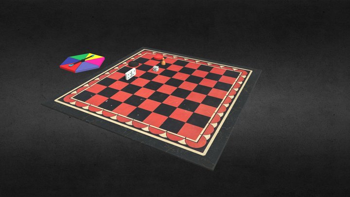 Game Pieces 3D Model