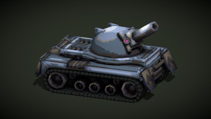 SHMUP Small Tank 3D Model