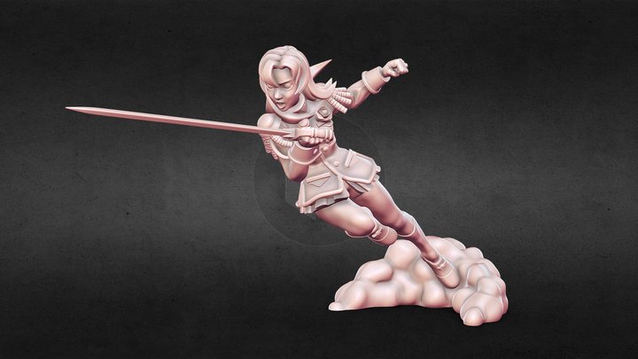 Revolutionary Girl Utena 3D Print Miniature 3D Model