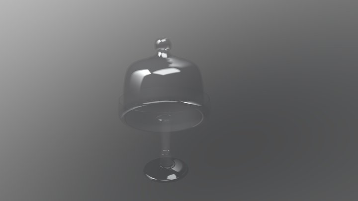 Glass Cake stand 3D Model