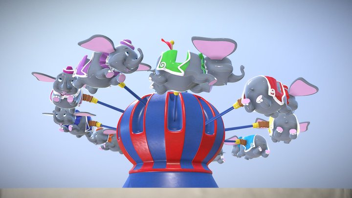 The Amazing Dumbo Ride 3D Model