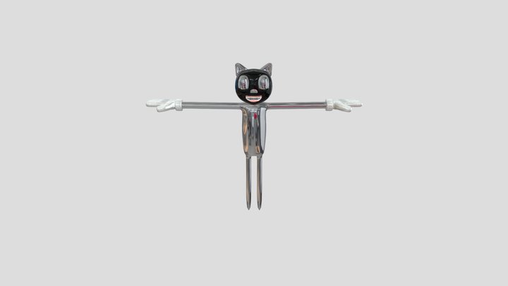 Cartoon Cat The Big Monsterily Cat 3D Model