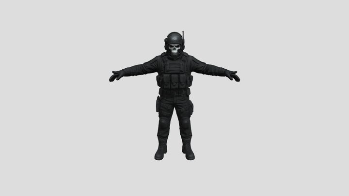 Ghost Commando 3D Model