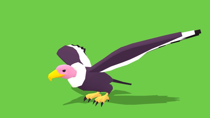 Volture - Animated Low Poly – Kostenloses 3D-Modell STL