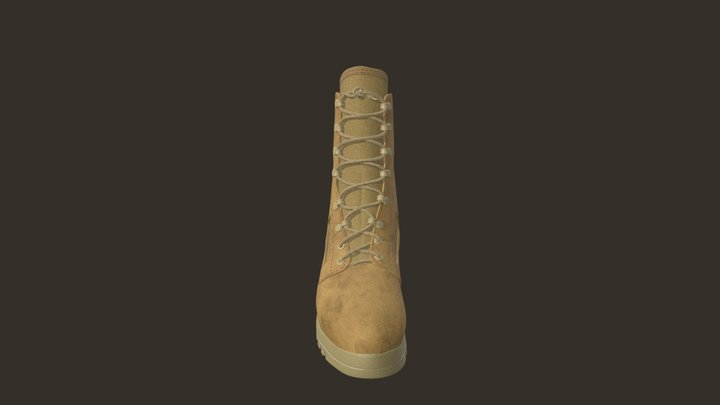 Men's Hot Weather Combat Boots 3D Model