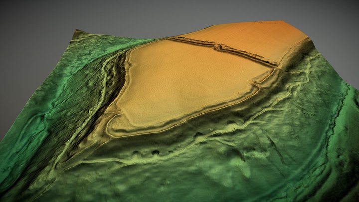 Bury Wood Camp, Wiltshire (UK) – Free 3D Model STL