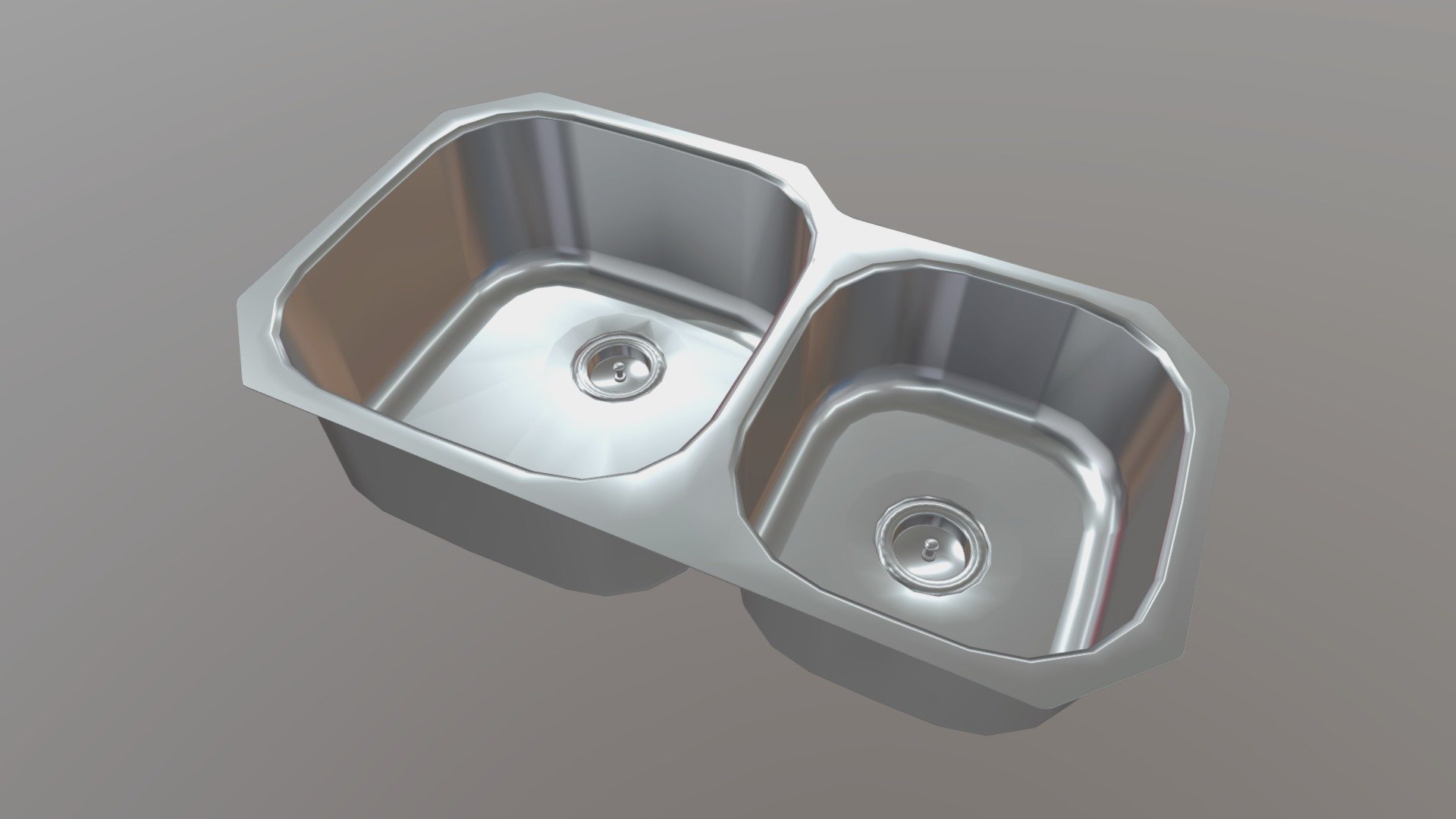 KOHLER Undermount DoubleBowl Kitchen Sink Download Free 3D model by
