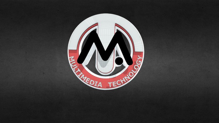 Multimedia Technology Logo RMUTI 3D Model