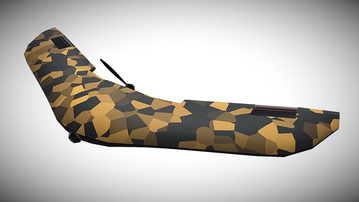 Drone UAV wing desert camo 3D Model