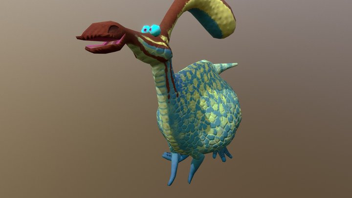 Parasaurolophus walkeri 3D Model