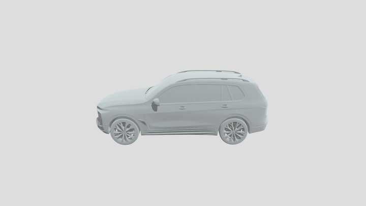 Olive Green SUV 3D Model