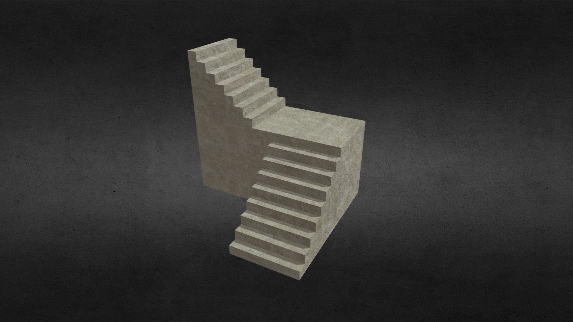 Concrete Stairs 2 - Download Free 3D model by Periltek Games ...