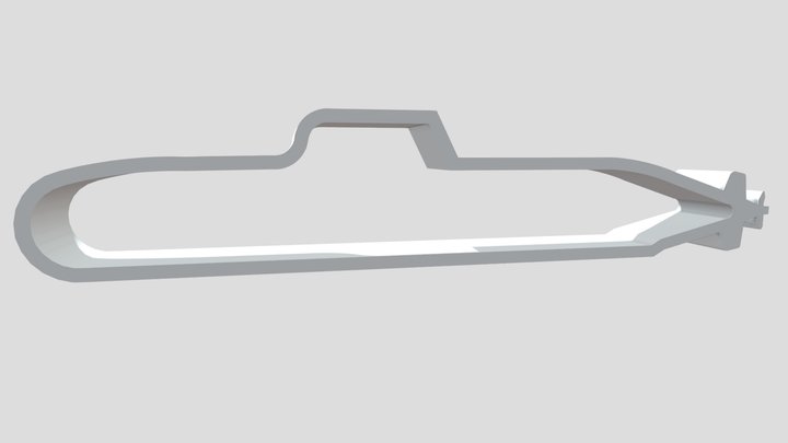 German Navy Submarine U212 3D Model