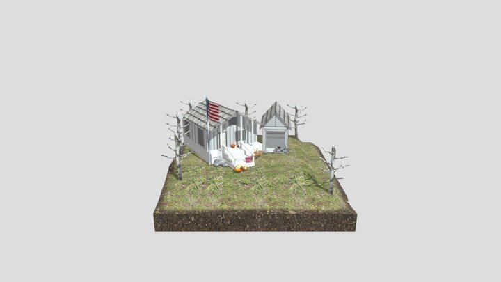 DAE Diorama - Grandma's House 3D Model