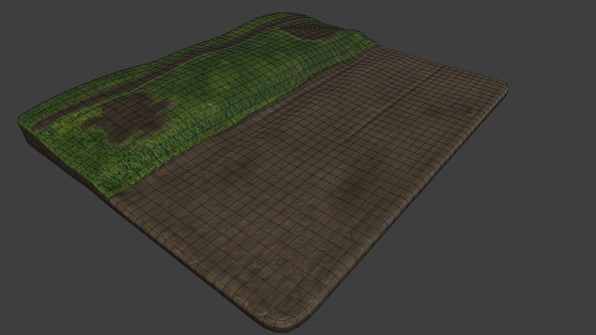 Wagon Environment Ground Low Poly