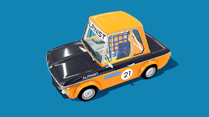 Alpinist - Retro Cartoon Car 3D Model
