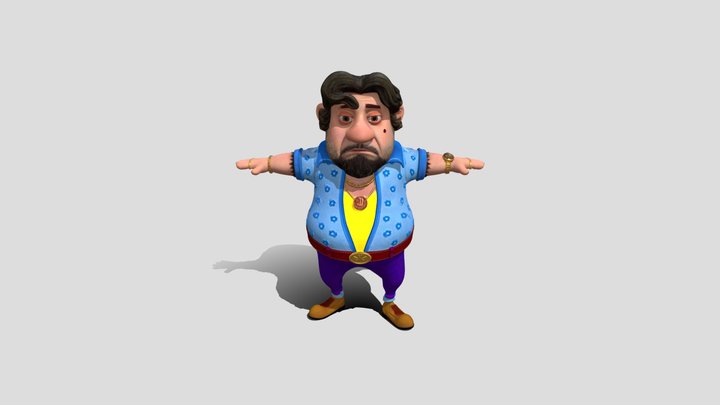 Johan the don T_ Pose 3D Model Free – Kostenloses 3D-Modell STL