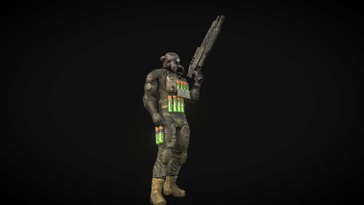 bullet_uk_mascot 3D Model