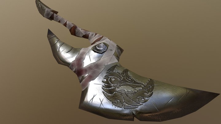Wolf Axe 3D Model