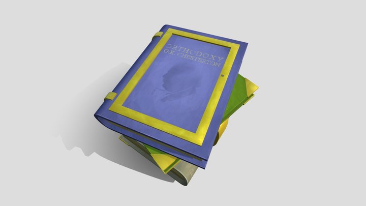 Theological Book Stack (XB2002-02) 3D Model