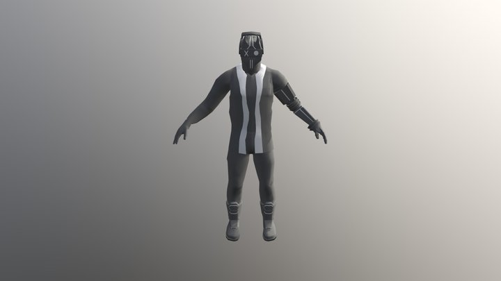 Yellow Skulls Light Melee 3D Model