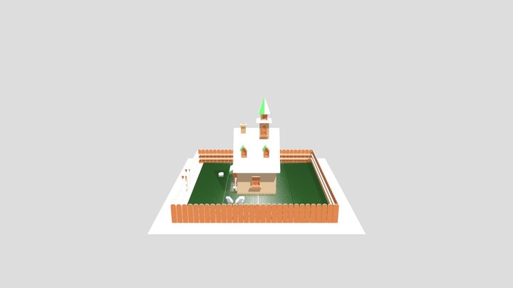 Disney house 5 Low-poly 3D model 3D Model
