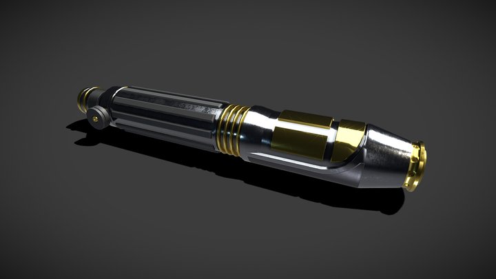Mace Windu's Lightsaber - Star Wars 3D Model