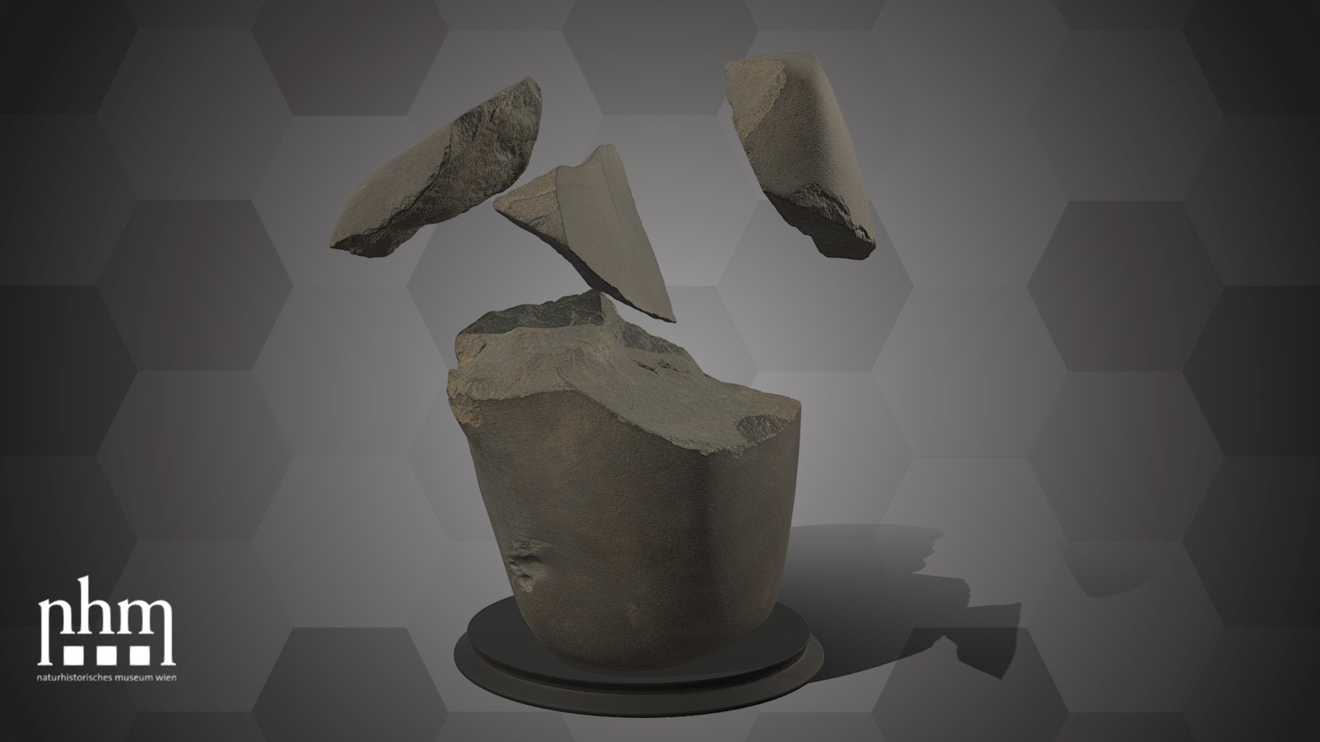 Lancé meteorite (NHMW-Min A957-A958-A958a-A959)