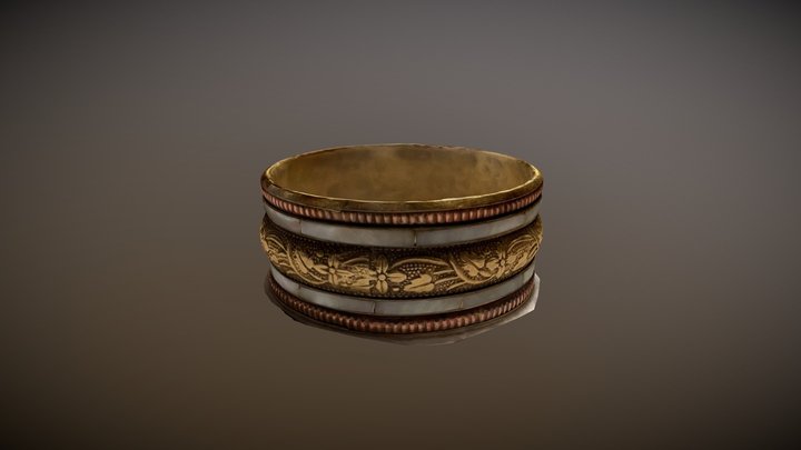 Indian Bangle 3D Model
