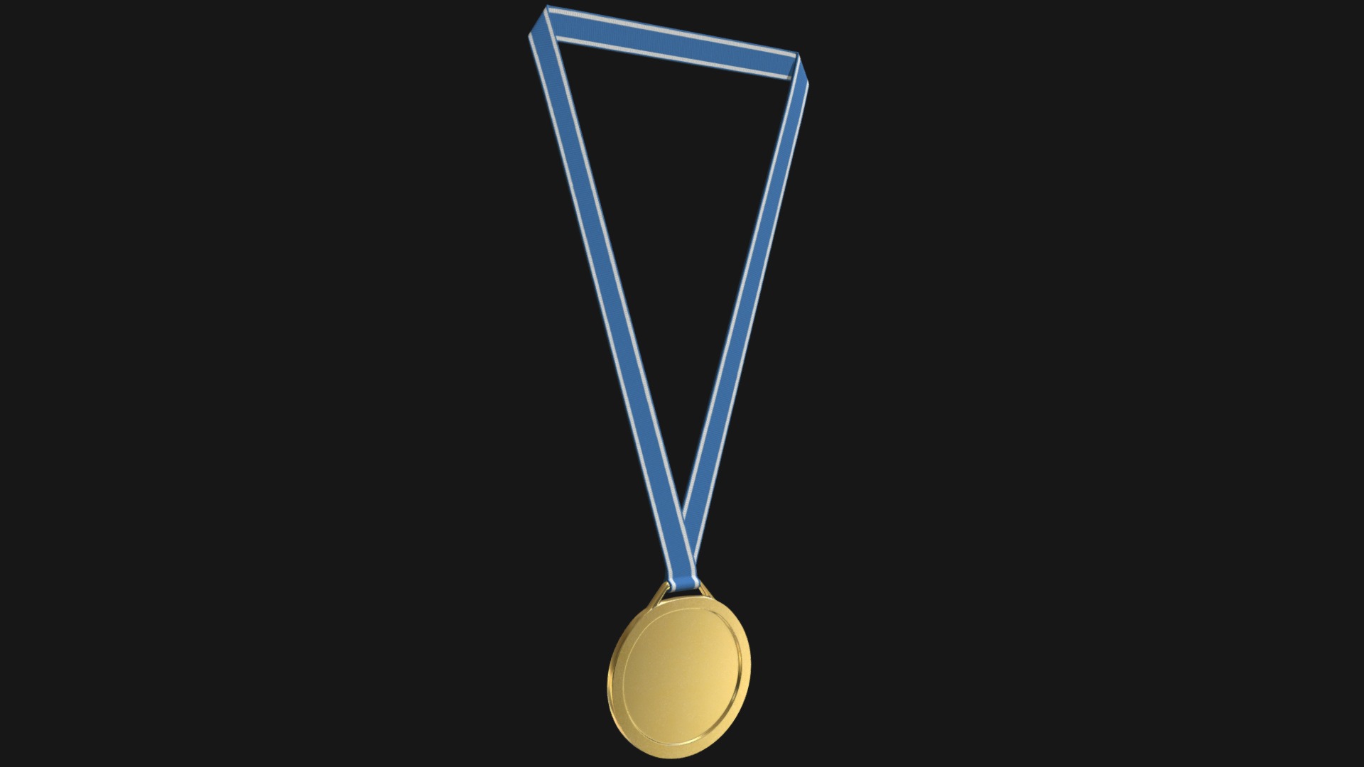 3D model Sport medal - This is a 3D model of the Sport medal. The 3D model is about shape.