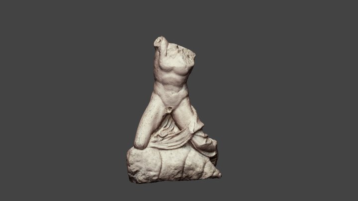 Statue Wounded Niobid Obj 3D Model