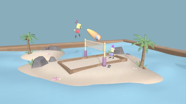 Goofy Beach Volleyball – Modelo 3D gratuito STL