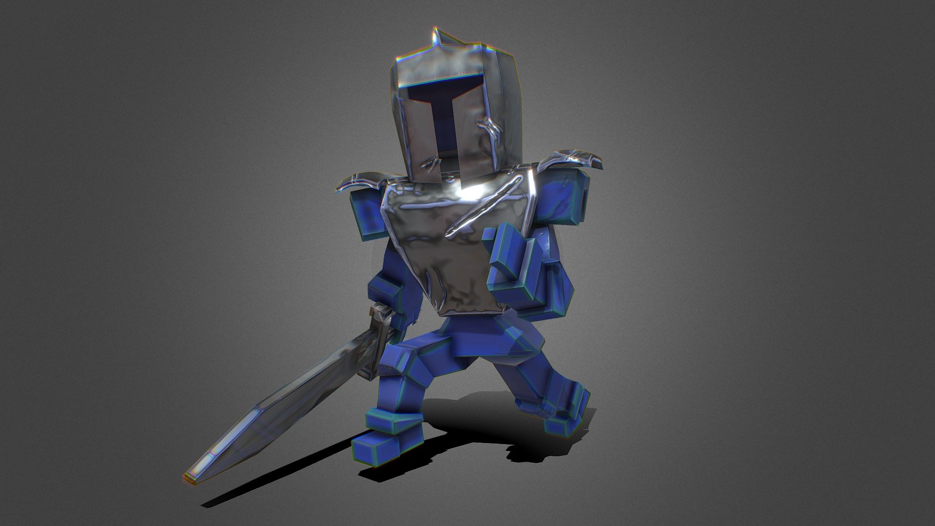 Low-Poly Knight (Animated)