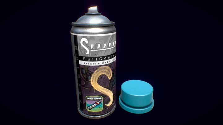 Spray can / Spray paint - Color 3D Model