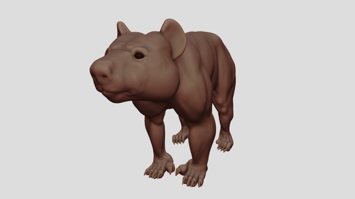 Thylacoleo carnifex skin reconstruction E Slater 3D Model