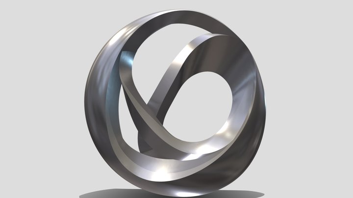 Скульптура из металла "Бесконечность 0015" 3D Model