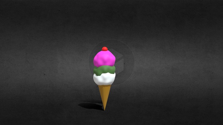 Ice-cream 3D Model