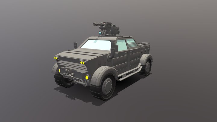 Attack Jeep 3D Model