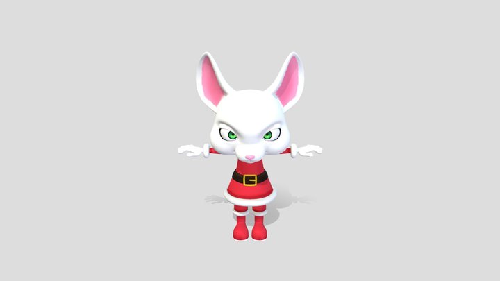 Santa Rat 3D Model