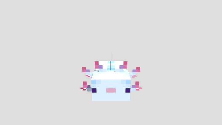 Minecraft Axolotl 3D Model
