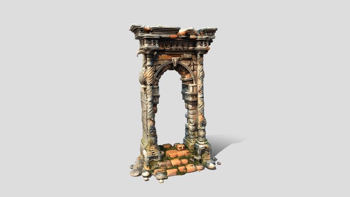 Exit Gate wall 3d model free – Gratis 3D-model STL