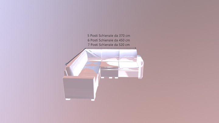 Schema Divano Angolare 3D Model