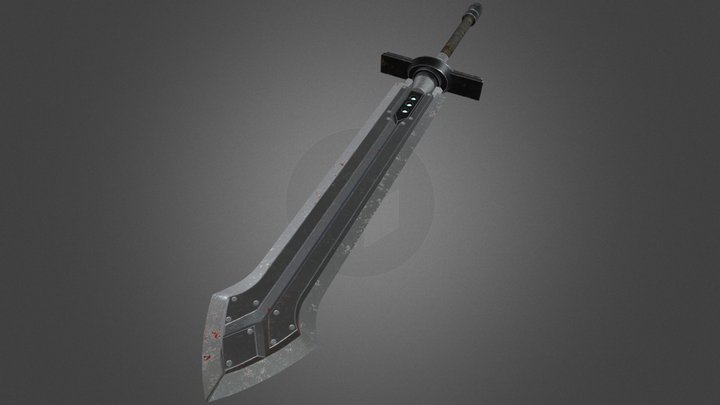 FF7 Sword 3D Model