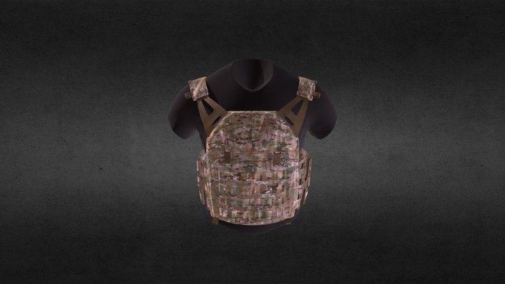 Tactical Military Vest 3D Model